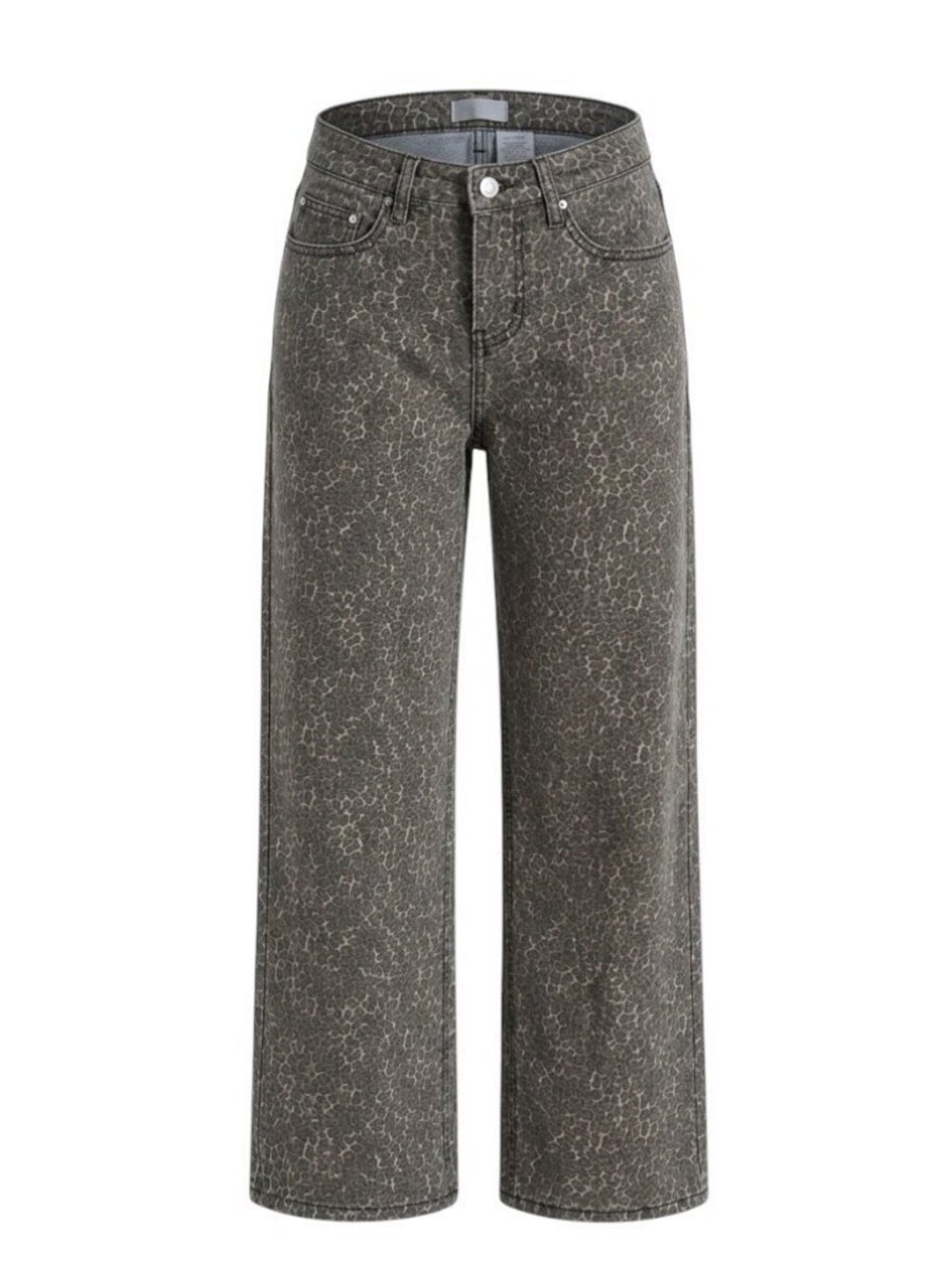 WEST OF MELROSE Leopard Womens Straight Jeans Size 24
